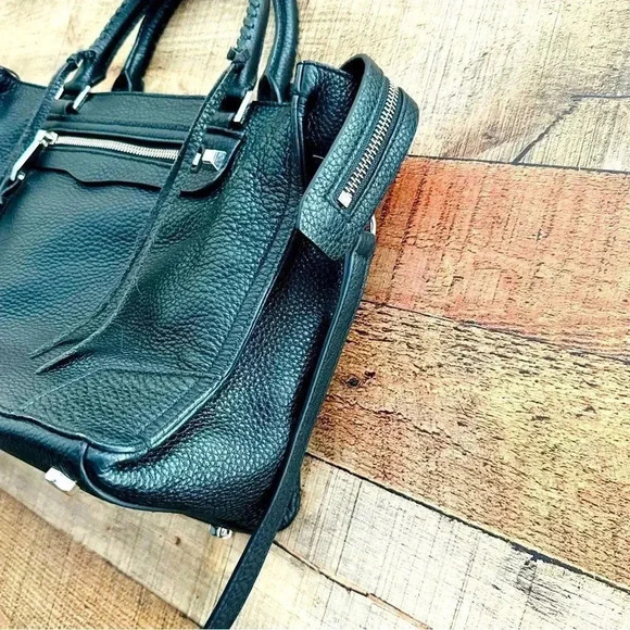 Rebecca Minkoff Regan Pebbled Leather Satchel/Crossbody - Picture 6 of 16